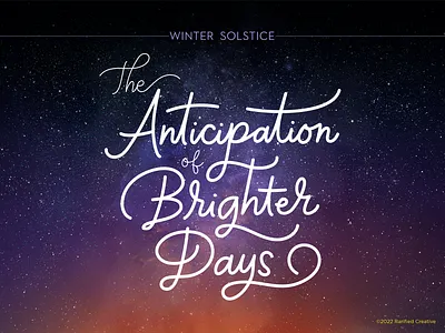 Winter Solstice social graphic design graphic design hand lettering social