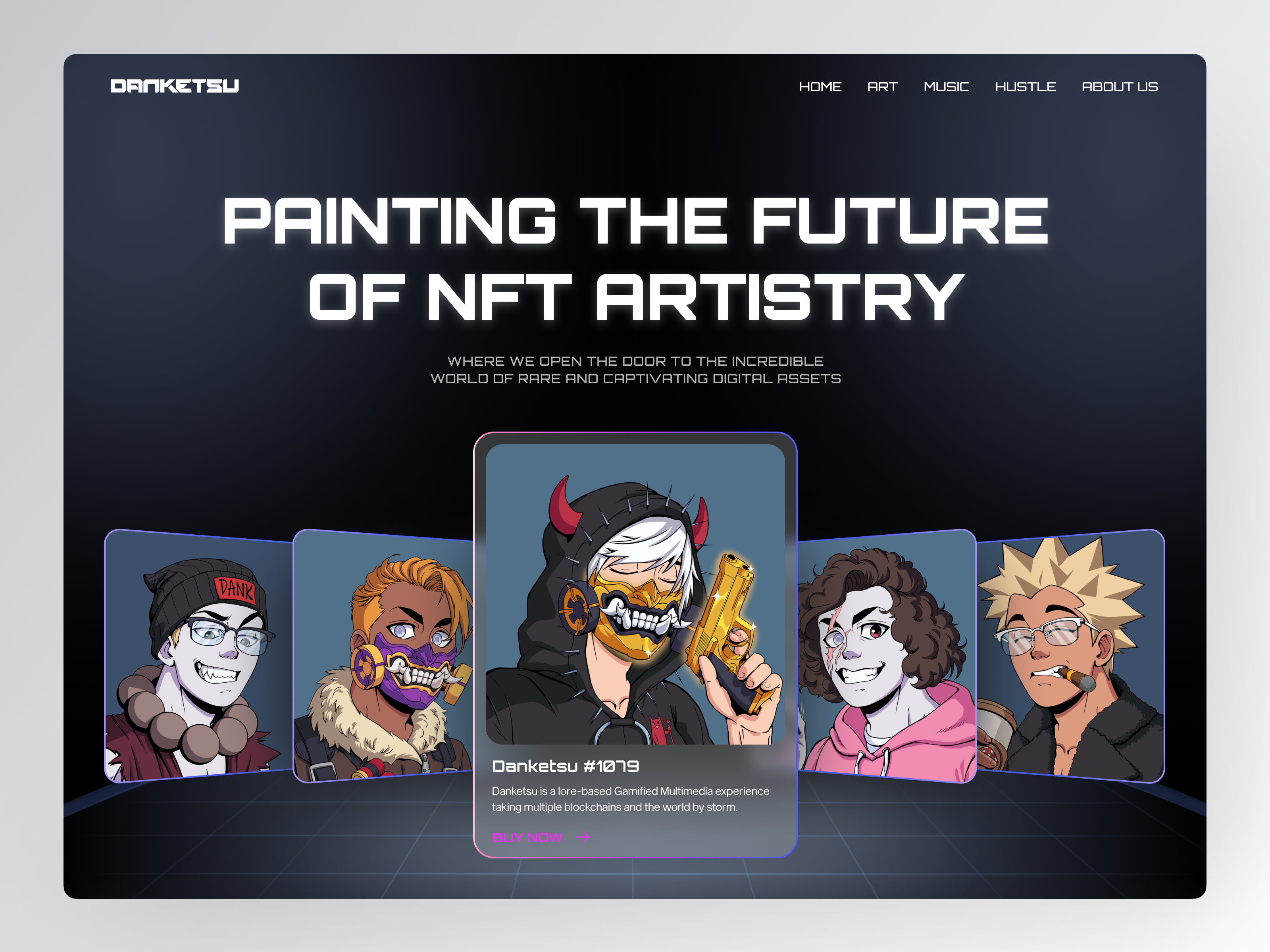 NFT Landing Pages blockchain clean crypto design nft nft market nft store nft website opensea ui website