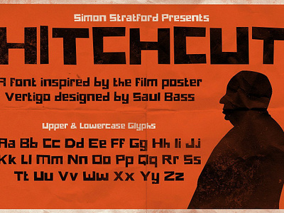 Hitchcut Display Font bold font display display font hitchcut retro font vintage font