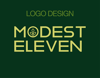 LOGO DESIGN - MODEST ELEVEN brand identity brand identity design branding freelance graphic designer graphic design graphic designer logo logo designer logomark