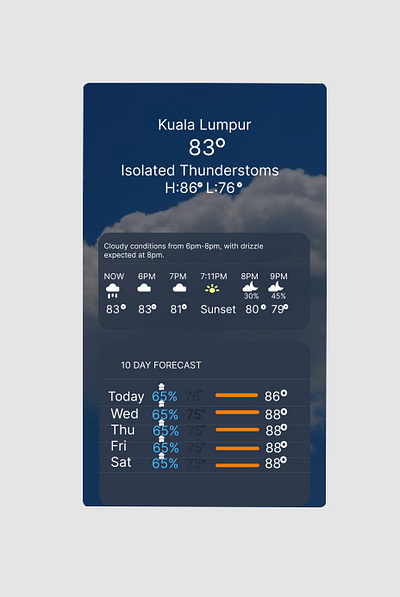 WEATHER DESIGN dailyui