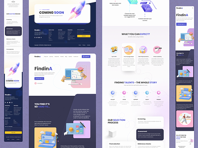 Landing Page Website UI Design graphic design landing landing page ui