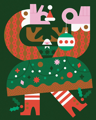 𝐓𝐡𝐞 𝐎𝐯𝐞𝐫 𝐀𝐜𝐜𝐞𝐬𝐬𝐨𝐫𝐢𝐳𝐞𝐫 christmas holiday illustration vector vintage