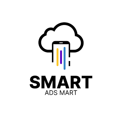 Smart Ads Mart Logo Design. 3d ad branding cload design graphic design illustration logo mobile smart typography vector wordmark