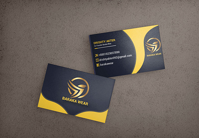 Visiting card for clothing store branding design graphic design illustration logo visiting