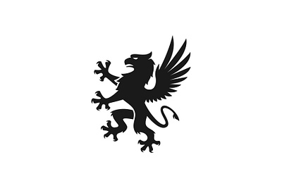 Griffin Crest Logo branding crest design eagle graphic design griffin gryphon heraldry illustration logo logodesign rezaalfarid204 royal vector vintage