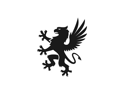 Griffin Crest Logo branding crest design eagle graphic design griffin gryphon heraldry illustration logo logodesign rezaalfarid204 royal vector vintage