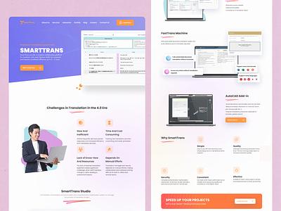 Landing Page Website UI Design branding landing page ui