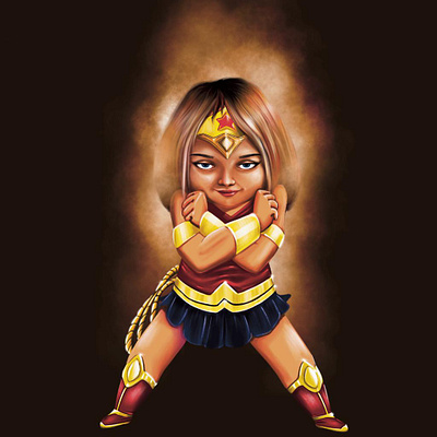 Mascot - (AVM Station LLP) - Alice as Wonder woman adobe photoshop art character design concept art graphic design illustration mascot