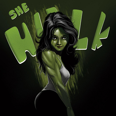 Alice as (She Hulk)- Mascot Avm station adobe photoshop character design concept art design graphic design illustration vector