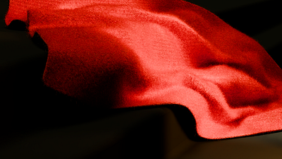 Red cloth 3D simulation 3d 3d animation animation blender cloth cloth simulation fabrics animation fur red fur animation