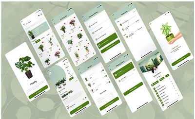 Plant App design figma mobile app ui design uiux