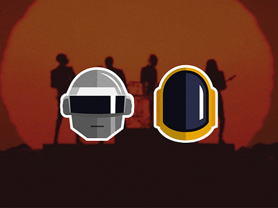 Daft Punk character design daft punk design get lucky graphic design music vector