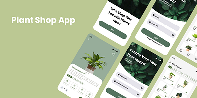 Plant shop app desain graphic design mobile plant ui