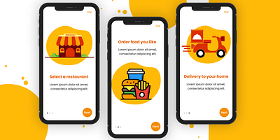 Design Online Delivery Food delivery design food graphic design ui