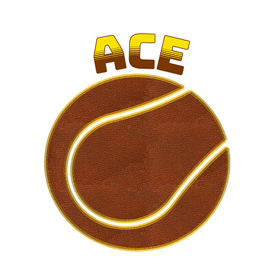 ACE Tennisball FauxLeather Graphic graphic design