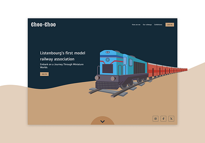 Daily UI 003 - Landing Page dailyui design desktop landing landing page railway train ui