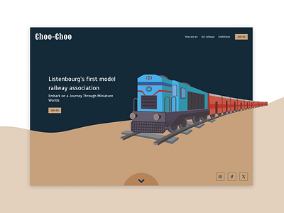 Daily UI 003 - Landing Page dailyui design desktop landing landing page railway train ui