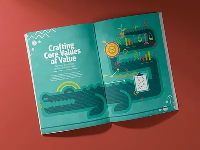 Editorial Illustration for 850 Business Magazine digital art editorial illustration illustrator magazine publication design vector