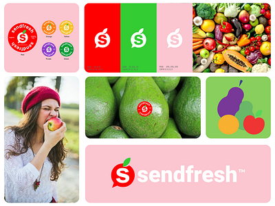 Sendfresh Brand apps bento branding branding concept bristant design fruits graphic design illustration logo logodesign
