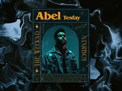 The Weeknd Poster 3d animation branding graphic design logo motion graphics ui