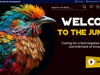 Birds bird illustration birds branding dailyui design designs graphicdesign homepage inspirational landing page nature nature template template ui ui website web design website wildlife wildlife website