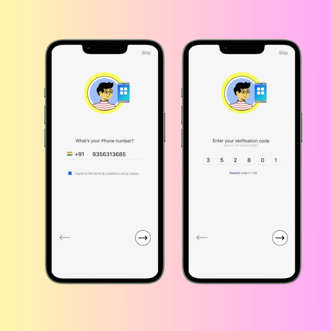 Simple OTP Screen - Authentication animation app app design branding design figma fintech ui ui design ux