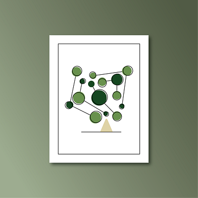 Tree-Collection-2-1 circle green illustration line minimal modern modern art print shape tree
