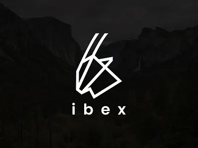 Ibex animal logo symbol