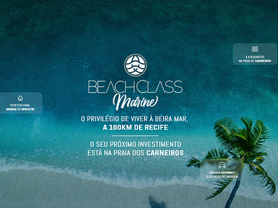 Beach Class Marine - Redesign Landing Page design framer landing page lançamento lp página redesign web design