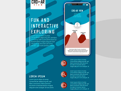CRO-AR view --Mobile App Flyer ar augmented reality croatia flyer