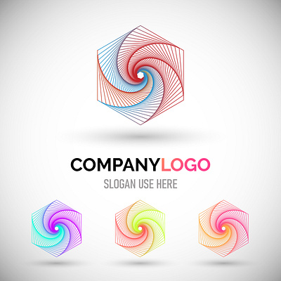 Minimalist circular linear logo 3d animation branding circular logo colorful logo graphic design logo motion graphics