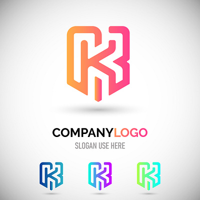 Modern Minimalist K letter logo abstract logo branding colorful logo custom logo graphic design illustration k letter logo logo modern logo ui vector