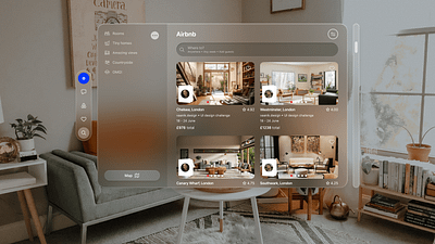 Airbnb Apple Vision Concept airbnb apple design ui ux vision