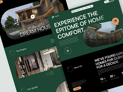 Building Company Landing Page branding design ui ux