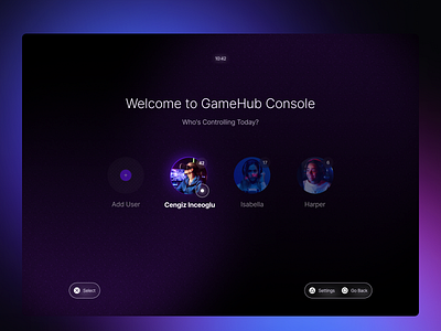 #064 DailyUI • User Selection 064 console daily064 dailyui playstation profile profiles selection uidaily user