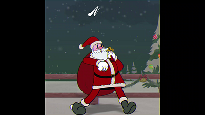 Rubber Christmas 2023 2d animation frame by frame illustration motion graphics rubberhose