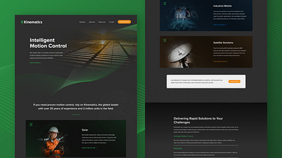 Kinematics Website Redesign creative direction graphic design green strategy technology ui ux web design website