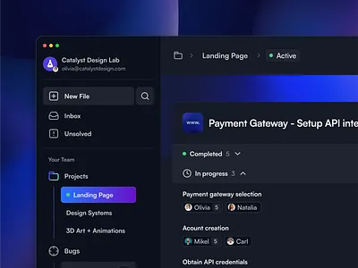 Eclipse - Project Management Dashboard agency bank caralyst dashboard design expenses lab track ui ui ux webdesign