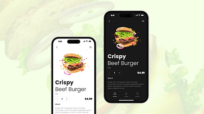 "Taste the Interface: Burger Selection Screen UX-leashed" accessibility android application design black and white branding graphic design icons ios mobile designs ui user expereince user interface ux