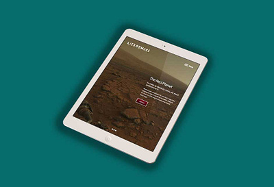 Interactive Web Story: Life on Mars branding design graphic design information architecture ui user journey