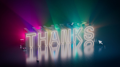Thanks! - 2023 after effects cinema 4d gratitude motion design motion graphics redshift thank you