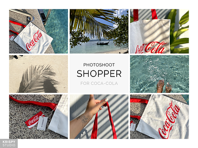 PHOTOSHOOT shopper branding coca cola photography shopper bag summer ui visual design