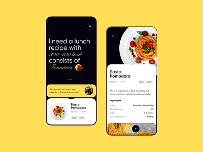 food tech magic ai app app design application application ui best app design bn digital bndigital design design app food interface ios ios app design ios design mobile mobile app mobile app design mobile design smart