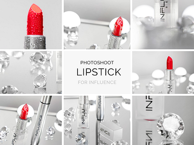 PHOTOSHOOT lipstick art beauty branding cosmetics diamonds elegance graphic design lip care luxury makeup matte packaging design red lipstick silver packaging ui