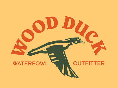 Wood Duck Waterfowl Outfitter branding duck duck dog duck hunting logo design outdoor industry retriever waterfowl wood duck