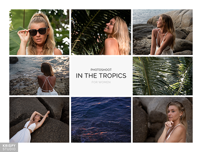 PHOTOSHOOT in the tropics beach branding elegance nature ocean photography photoshoot serene social media tropical vibrant