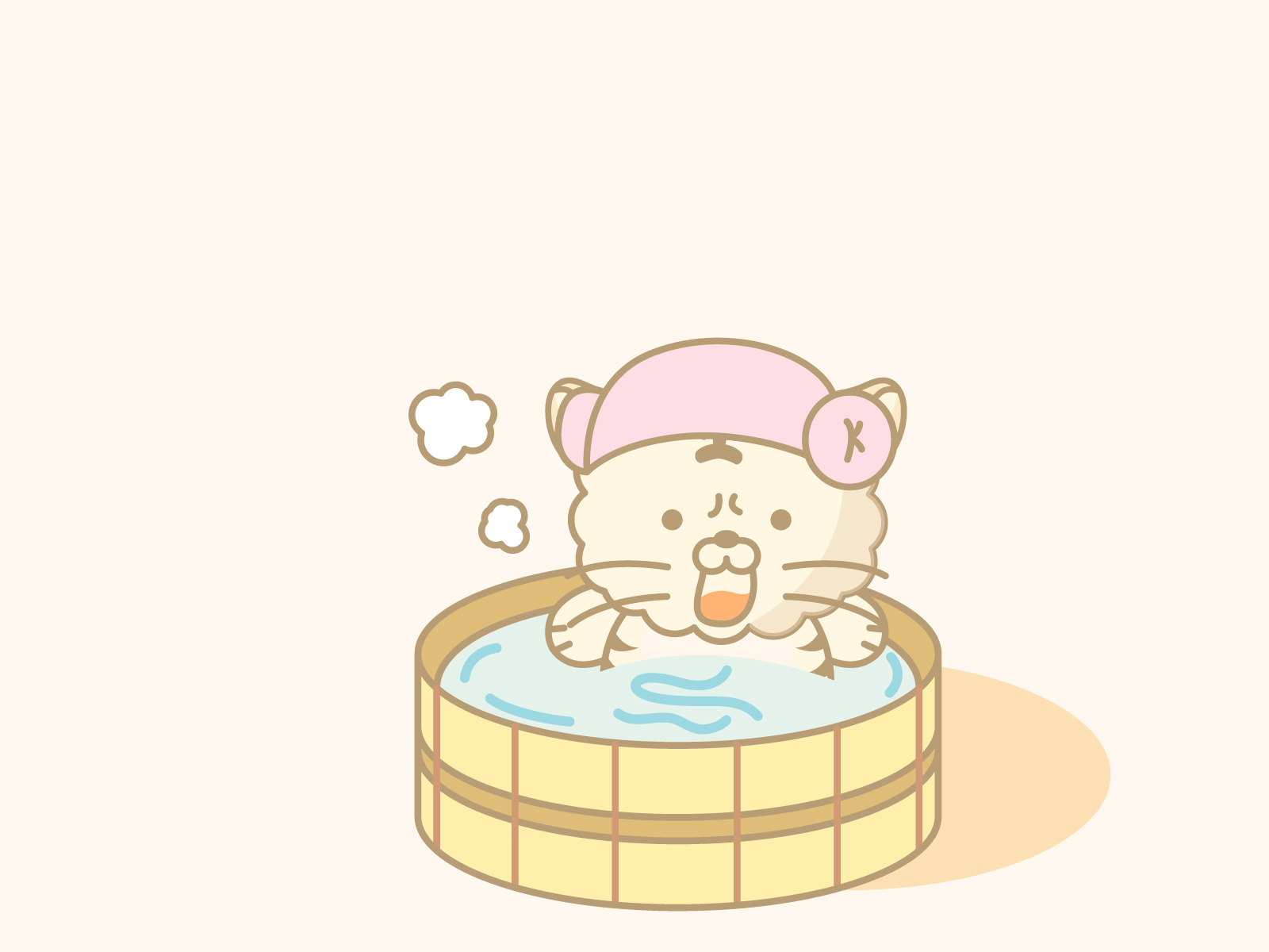 a-cute-cat-in-a-hot-spring-by-plan-b-studio-on-dribbble