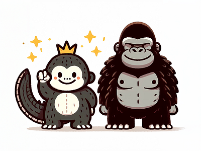 Godzilla and King Kong Character design mechagodzilla