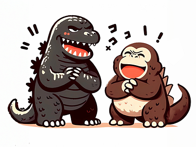 Godzilla and King Kong Character design mechagodzilla